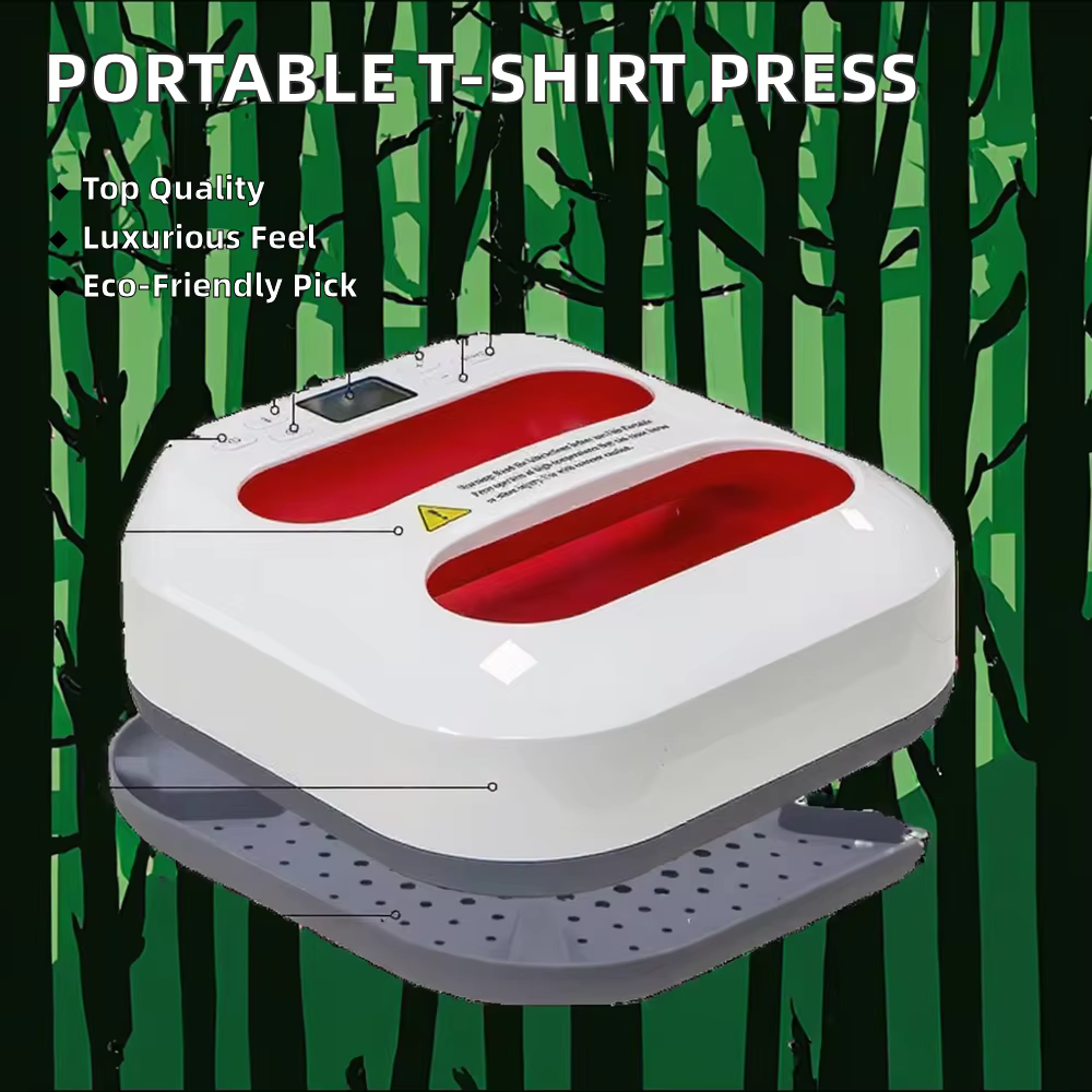 Upgrade your garment printing business with the Portable 9-Inch Handheld T-Shirt Heat Press Machine, now available at a special stock promotion wholesale price. Designed for beginners, crafters, and small business owners, this compact heat press delivers powerful performance, easy operation, and professional-quality results anywhere you go.